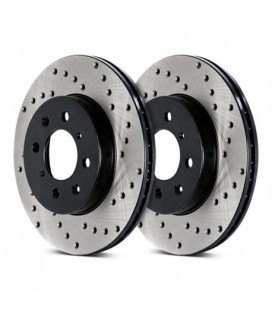 Brake disc drilled FRONT LEFT - 128.33075L