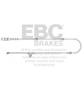 EFA139 - Czujnik zużycia klocków hamulcowych EBC Brakes BMW | X5 (E70) | X5 (F15) | X6 (E71) | X6 (F16) | BMW | X5