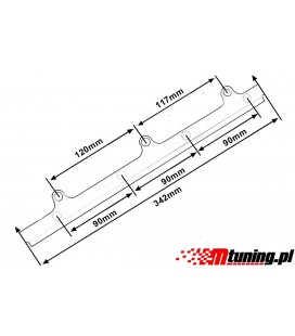 Fuel rail Honda Civic 88-00 D16 B16 B18 ZC DOHC