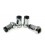 Racing lug nuts D1Spec Stal 12x1.5 Silver/Black