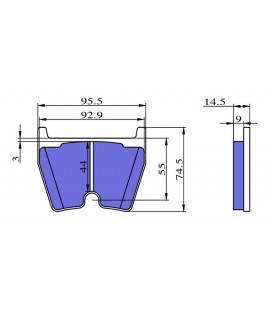 Brake Pads D2 Racing For Rotors up to 444MM