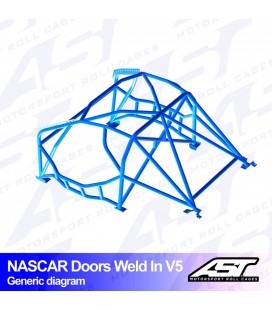 Roll Cage BMW (E30) 3-Series 2-doors Coupe AWD WELD IN V5 NASCAR-door