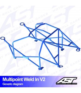 Roll Cage BMW (E30) 3-Series 5-doors Touring AWD MULTIPOINT WELD IN V2