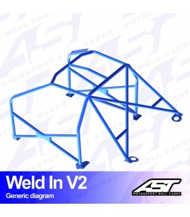 Roll Cage BMW (E30) 3-Series 5-doors Touring AWD WELD IN V2