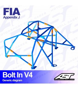 Roll Cage BMW (E36) 3-Series 4-doors Sedan RWD BOLT IN V4